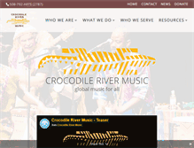 Tablet Screenshot of crocodilerivermusic.com